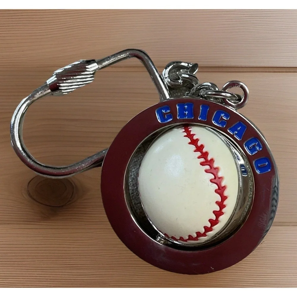 Chicago Baseball‎ Keychain Key ring Cubs Fan Gift